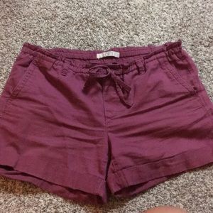 Loft tie waist shorts